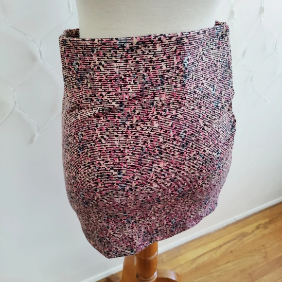 BCBG Generation Mini Skirt / Print / Pink & Black / Medium - Picture 1 of 4